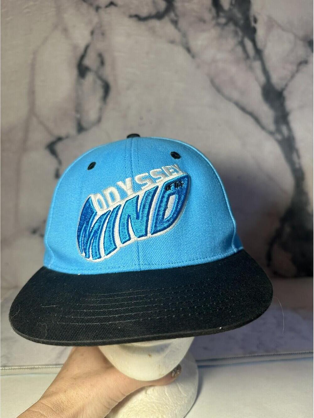 Odyssey of the Mind Embroidered Blue Flatbill Snapback Hat